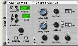 Applied Acoustics' Tassman modular synth includes dedicated Chorus and Stereo Chorus modules.