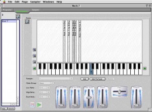 Bitheadz' Unity DS-1 sampler has a graphic editor for multisample editing which lets you see the samples assigned to the keys.