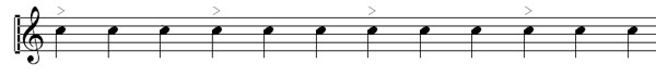 Time Signatures example